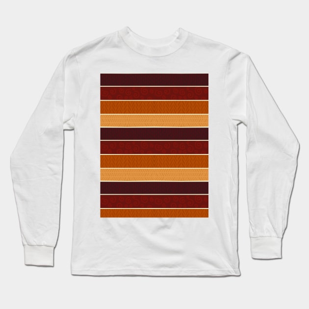 Fabric pattern Long Sleeve T-Shirt by Maximuse 